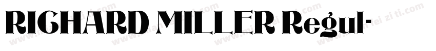 RICHARD MILLER Regul字体转换